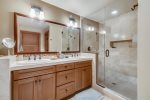 Lower Level Master Bathroom at The Lodges D1